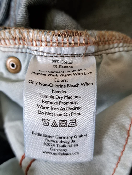 Eddie Bauer Jeans Women's Size 12 Boyfriend Fit Denim Blue Mid Rise Casual - Picture 8 of 14